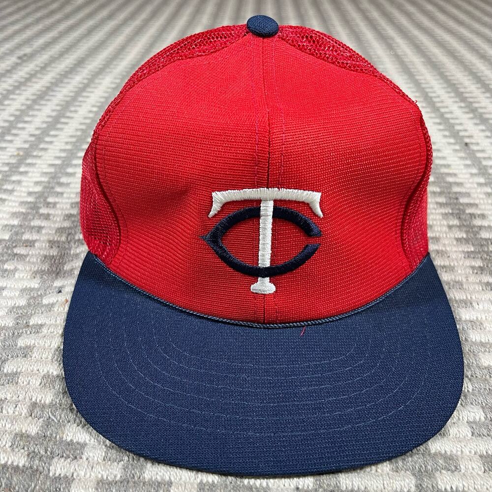 Vintage Minnesota Twins Mesh Trucker Snapback Hat by Sports Specialties Cap 90s